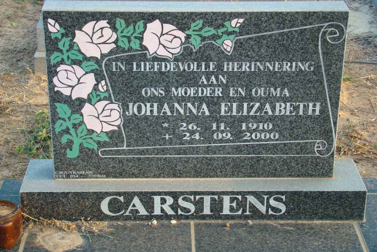 CARSTENS Johanna Elizabeth 1910-2000