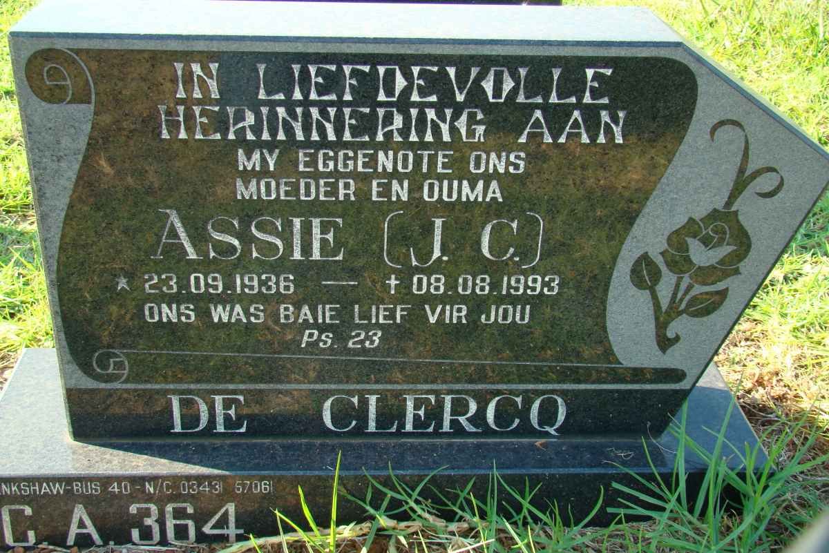 CLERCQ J.C., de 1936-1993