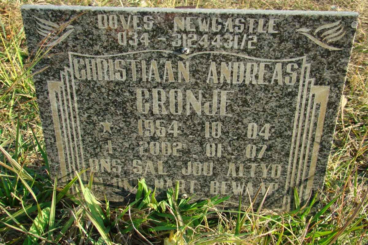 CRONJE Christiaan Andreas 1954-2002