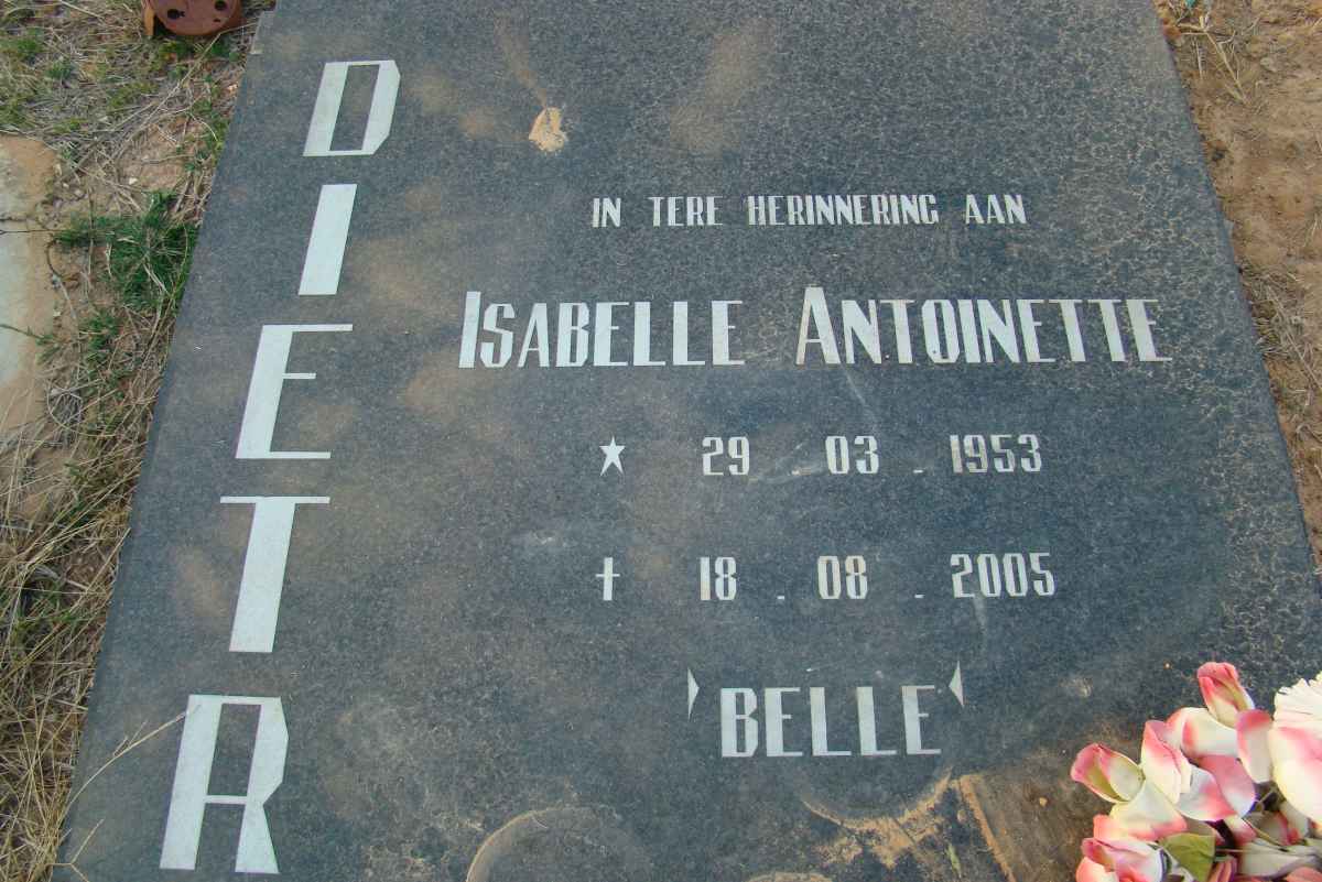 DIETRICHSEN Isabelle Antoinette 1953-2005