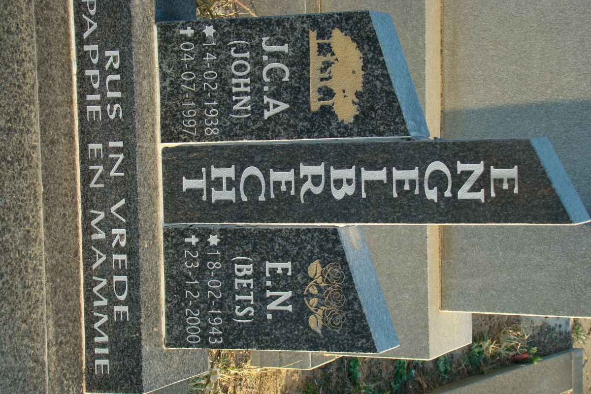 ENGELBRECHT J.C.A. 1938-1997 &amp; E.N. 1943-2000