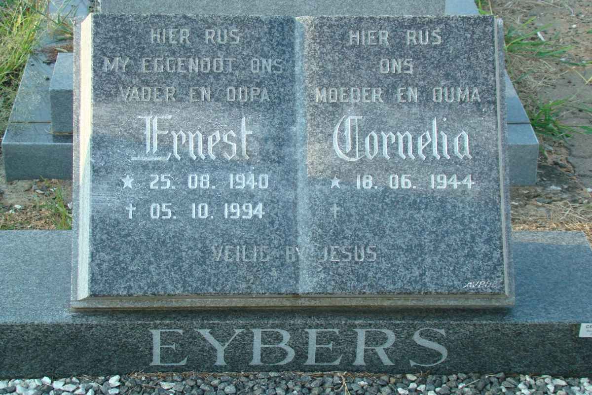 EYBERS Ernest 1940-1994 &amp; Cornelia 1944-