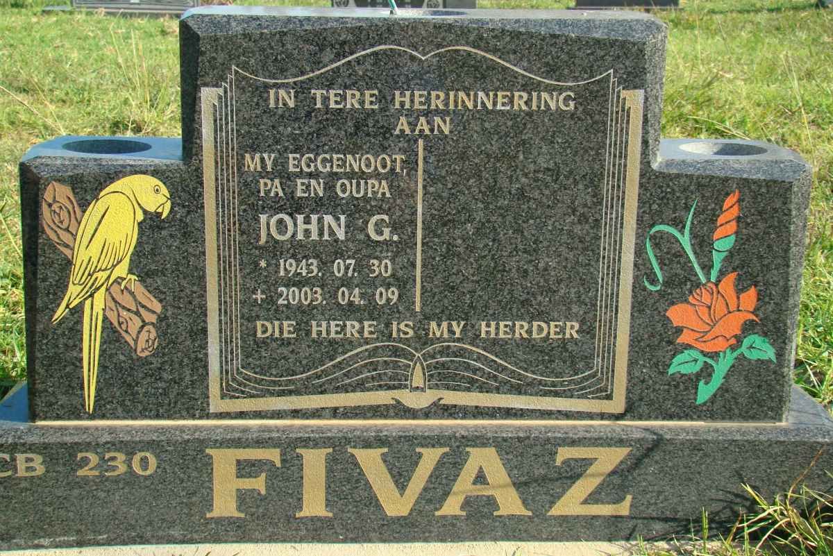 FIVAZ John G. 1943-2003