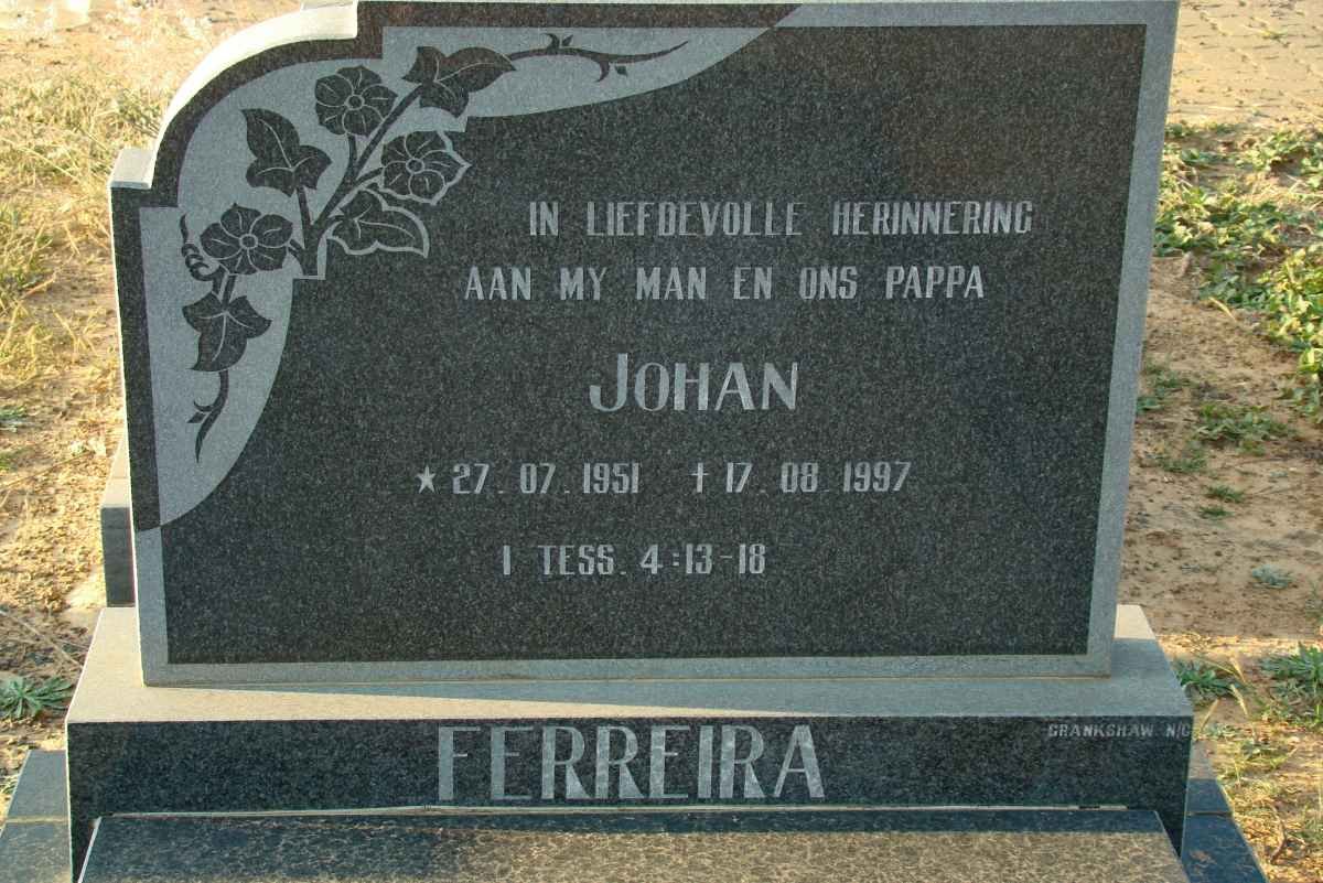 FERREIRA Johan 1951-1997