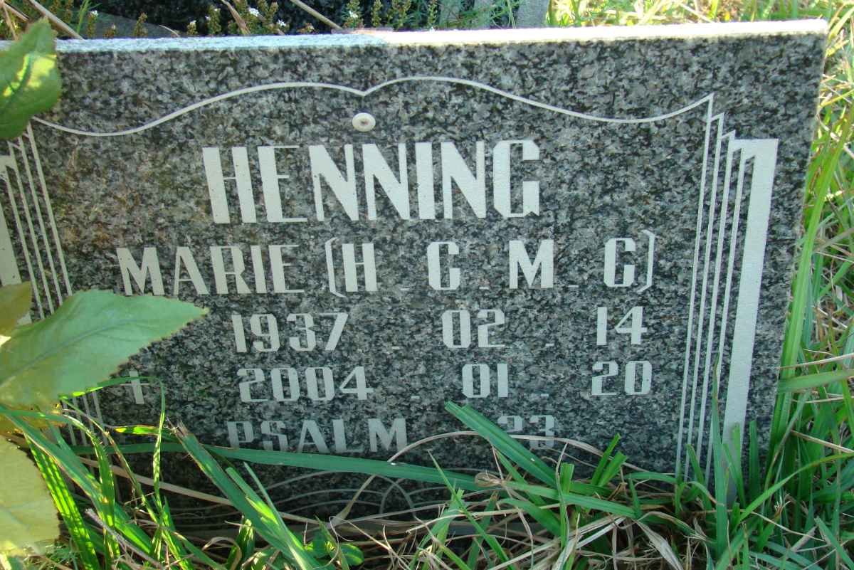 HENNING H.C.M.C. 1937-2004