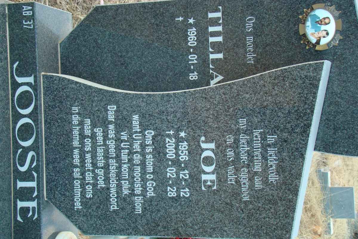 JOOSTE Joe 1956-2000 &amp; Tilla 1960-