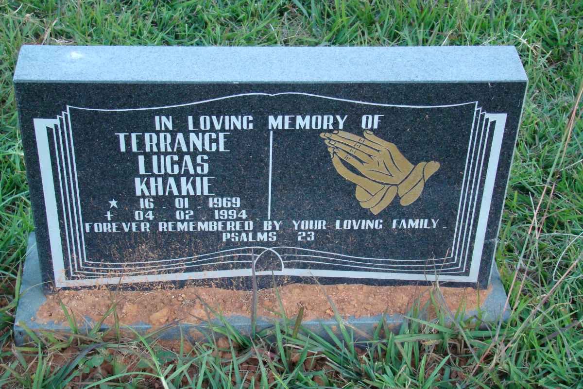 KHAKIE Terrance Lucas 1969-1994
