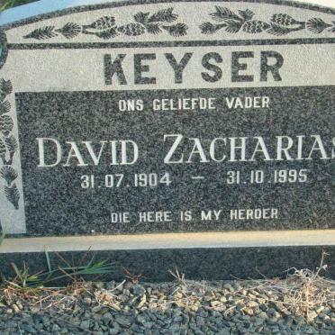 KEYSER David Zacharias 1904-1995