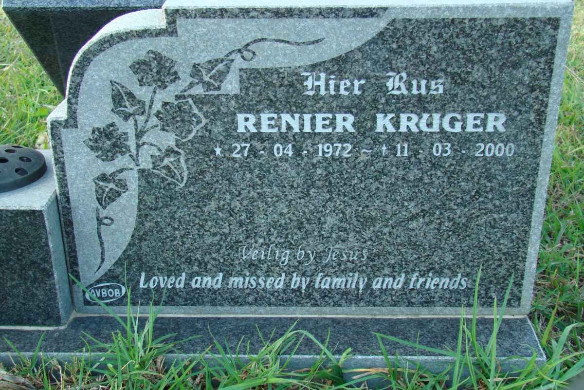 KRUGER Renier 1972-2000