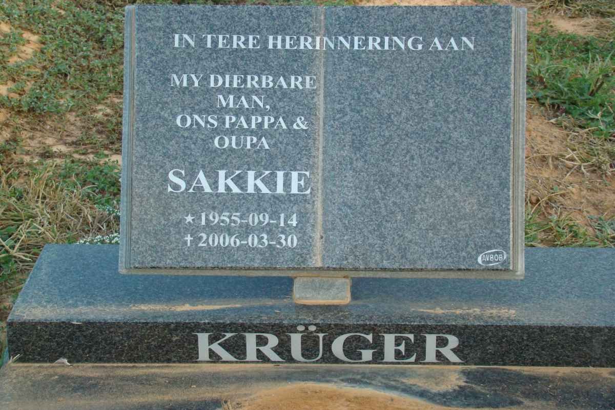 KRUGER Sakkie 1955-2006