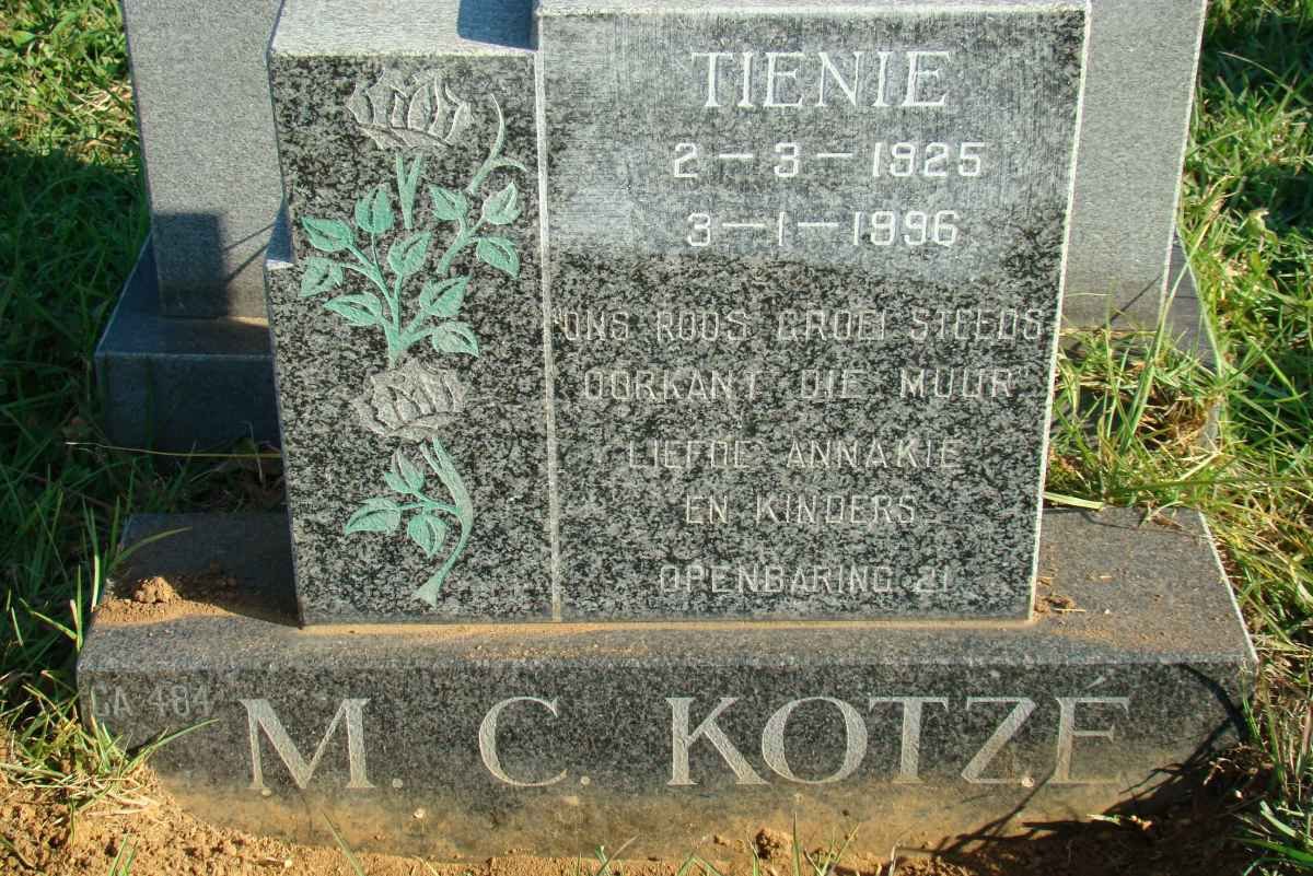 KOTZE M.C. 1925-1996