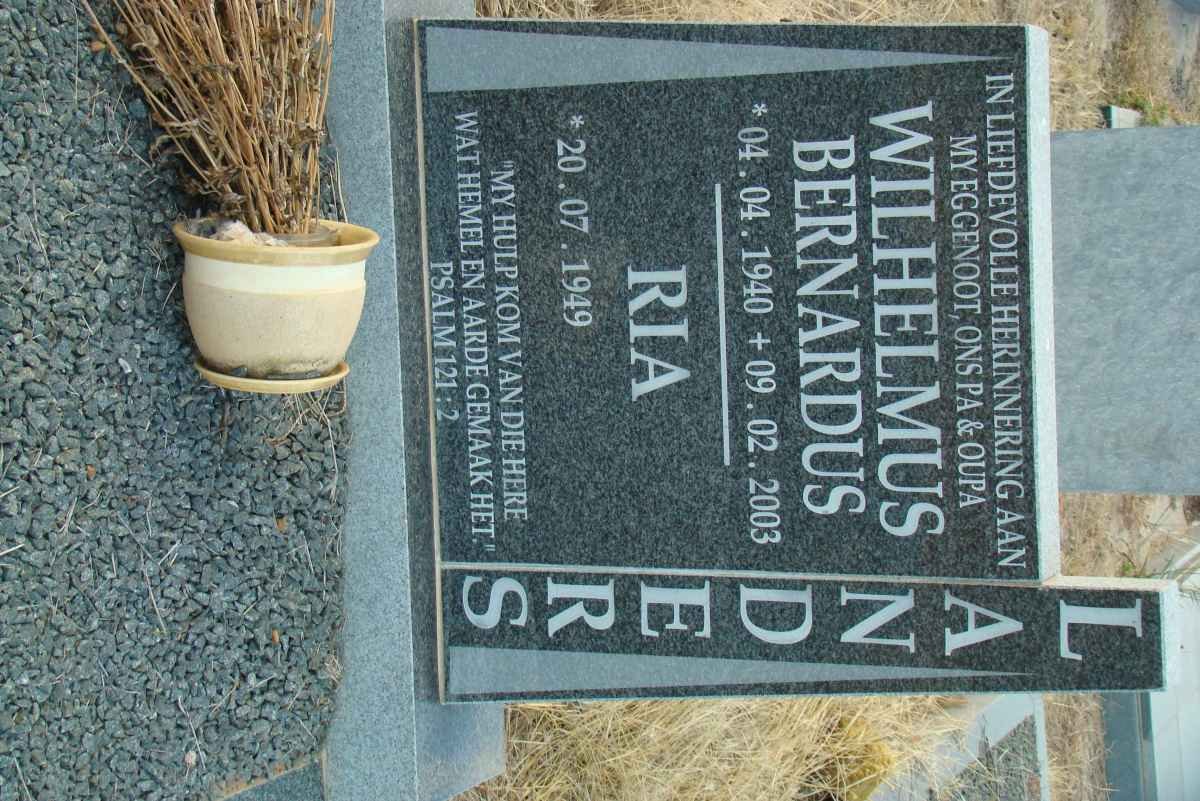 LANDERS Wilhelmus Bernardus 1940-2003 &amp; Ria 1949-