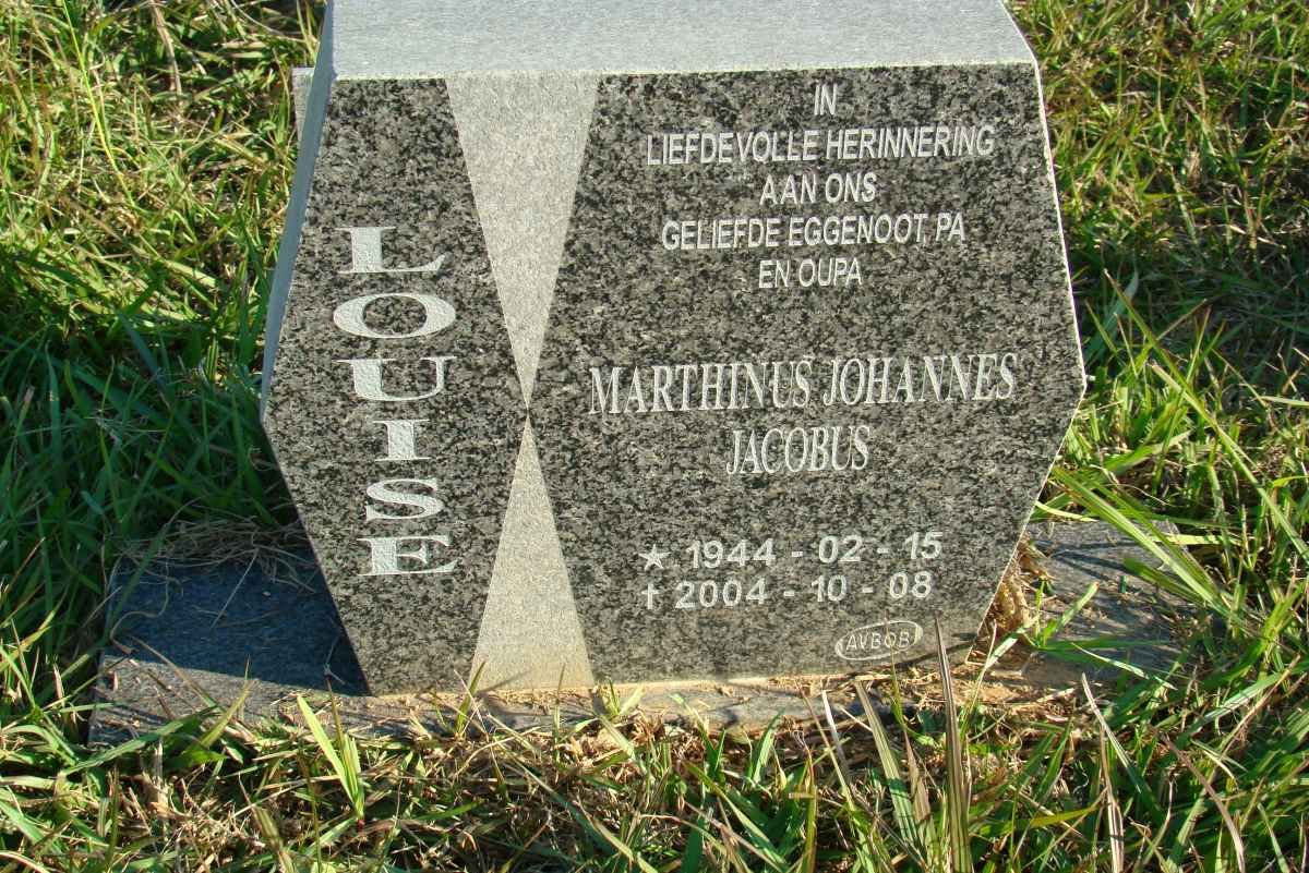 LOUISE Marthinus Johannes Jacobus 1944-2004