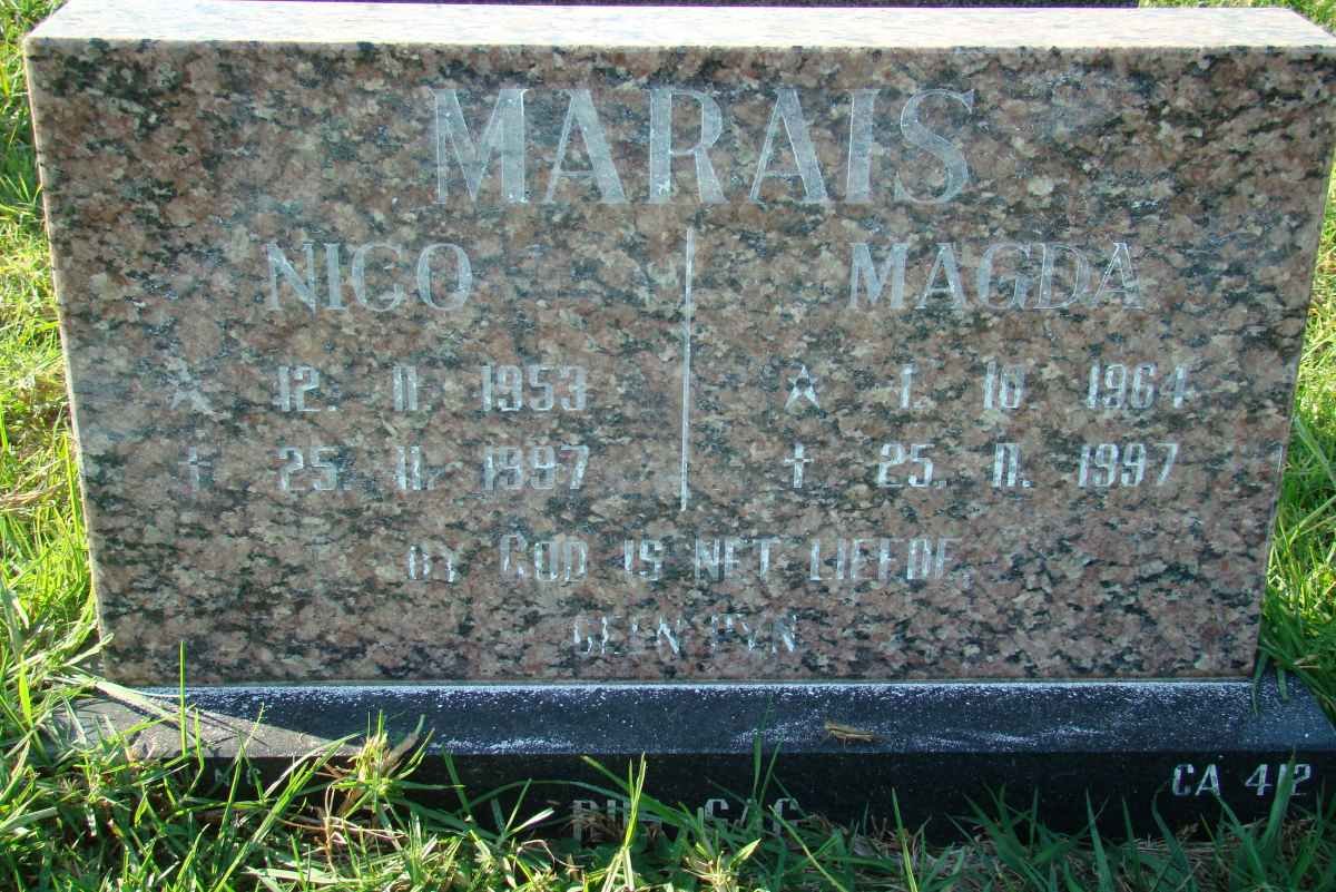MARAIS Nico 1953-1997 &amp; Magda 1964-1997