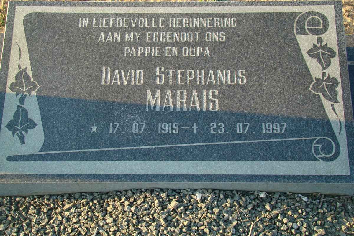 MARAIS David Stephanus 1915-1997