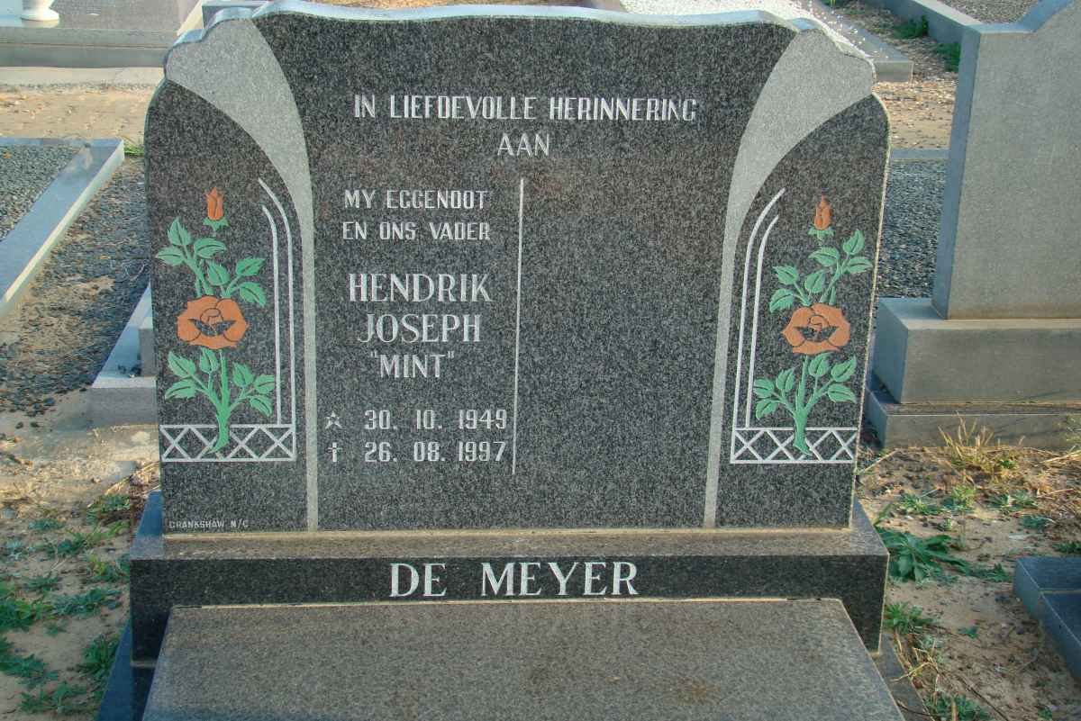 MEYER Hendrik Joseph, de 1949-1997