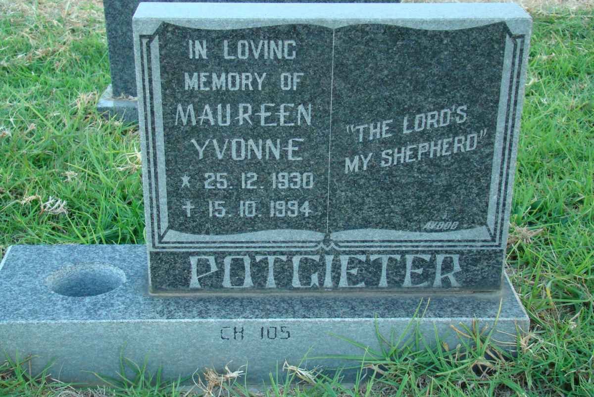 POTGIETER Maureen Yvonne 1930-1994