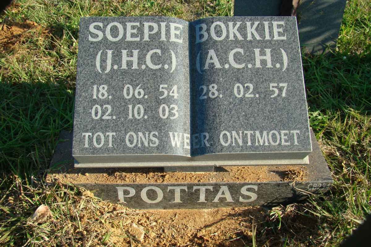 POTTAS J.H.C. 1954-2003 &amp; A.C.H. 1957-