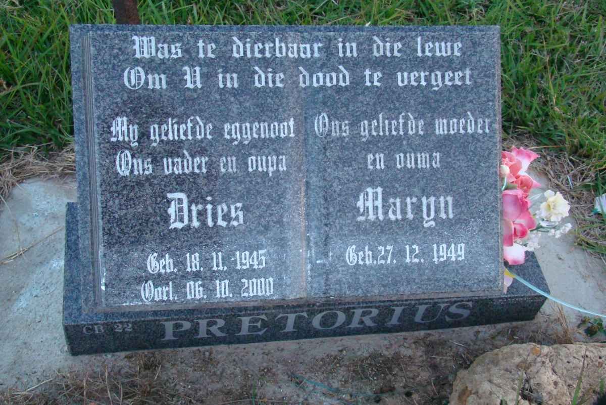 PRETORIUS Dries 1945-2000 &amp; Maryn 1949-