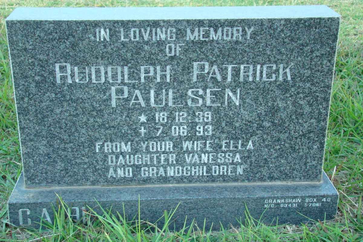 PAULSEN Rudolph Patrick 1939-1993