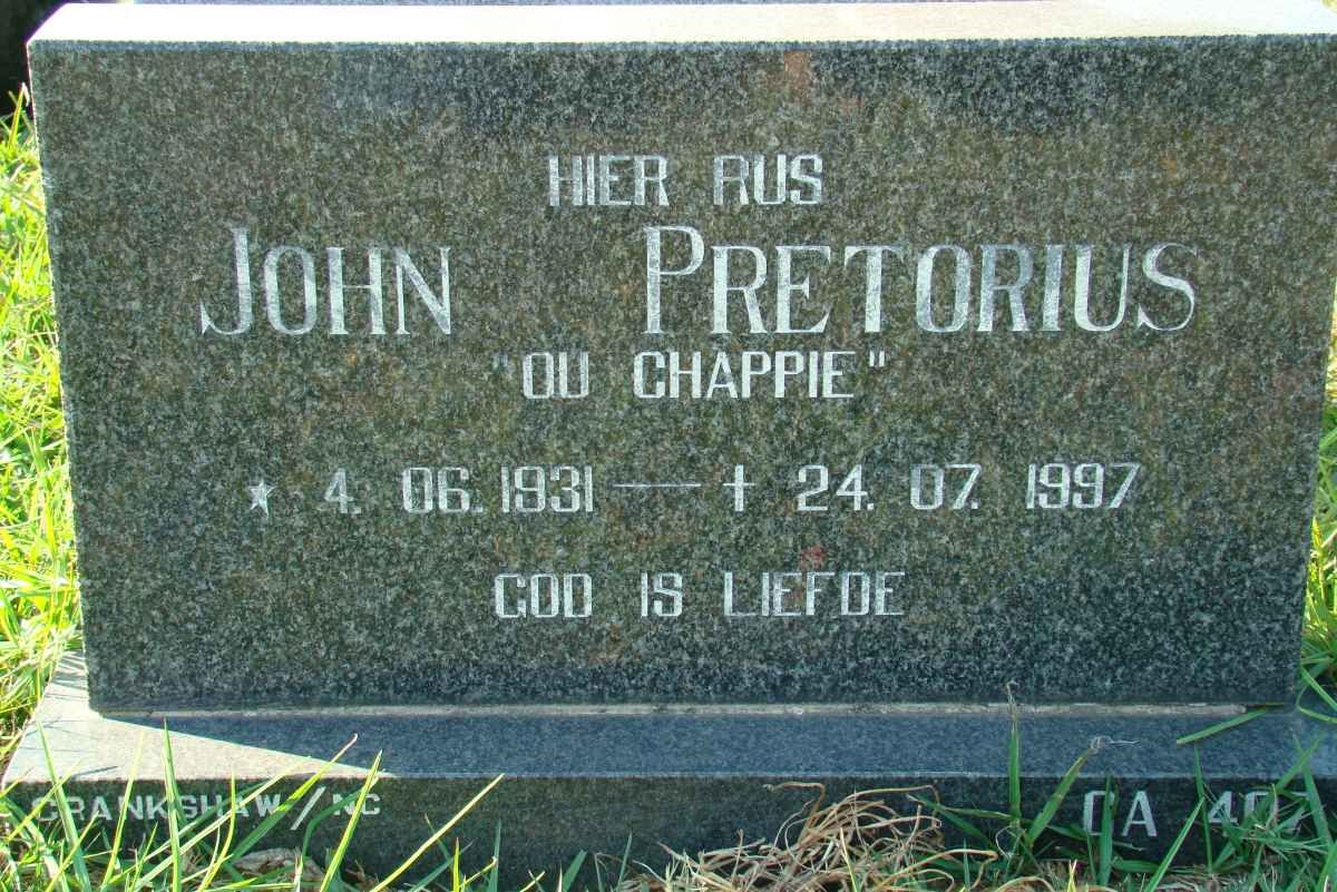 PRETORIUS John 1931-1997