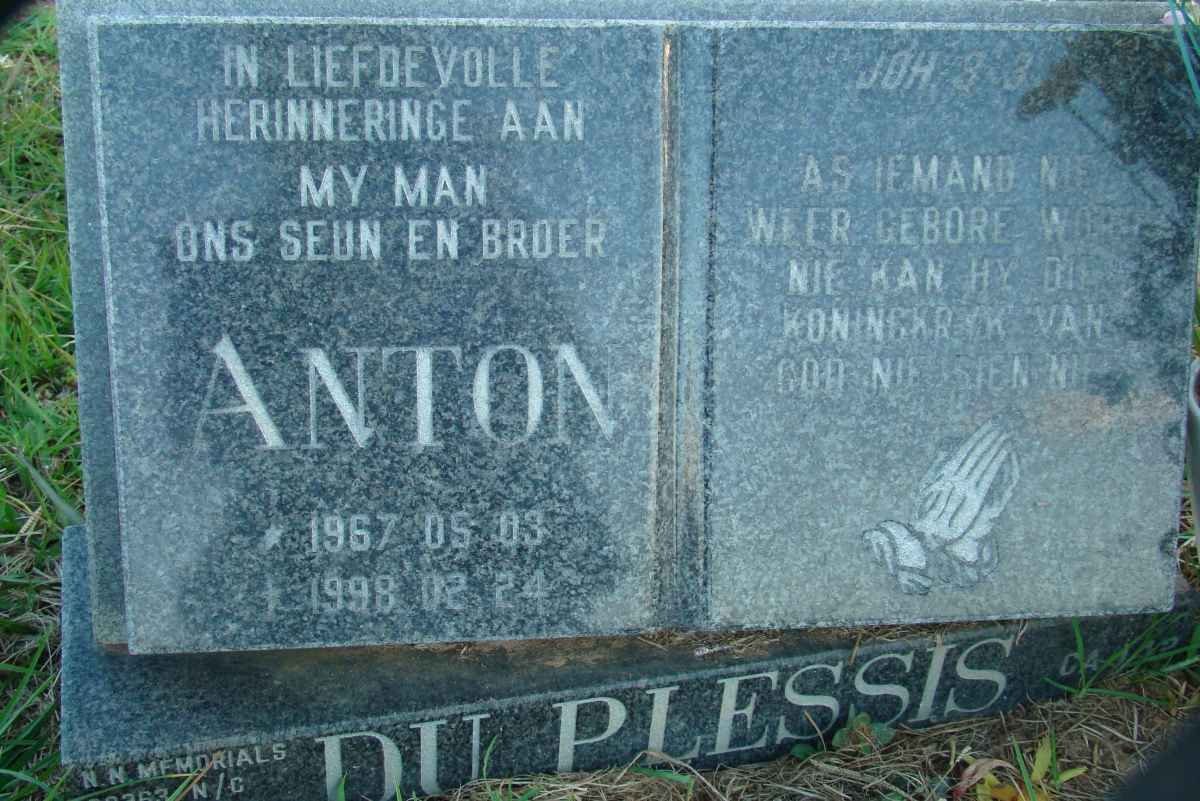 PLESSIS Anton, du 1967-1998