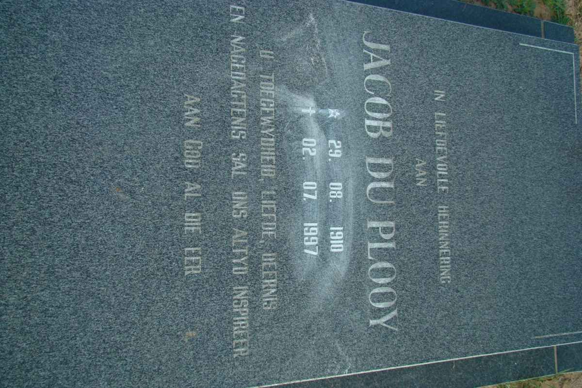 PLOOY Jacob, du 1910-1997