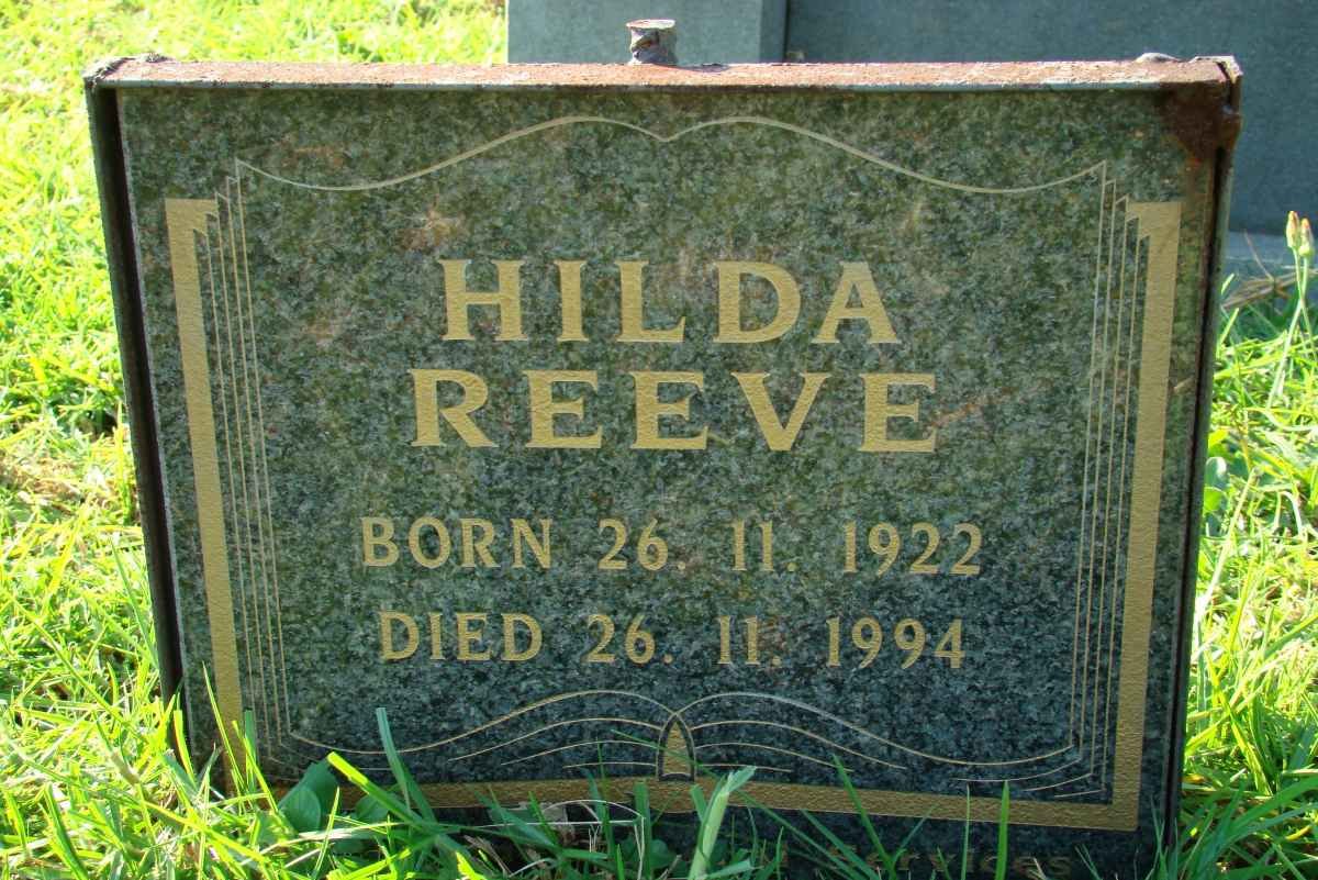 REEVE Hilda 1922-1994