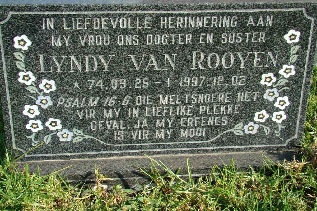 ROOYEN Lyndy, van 1974-1997
