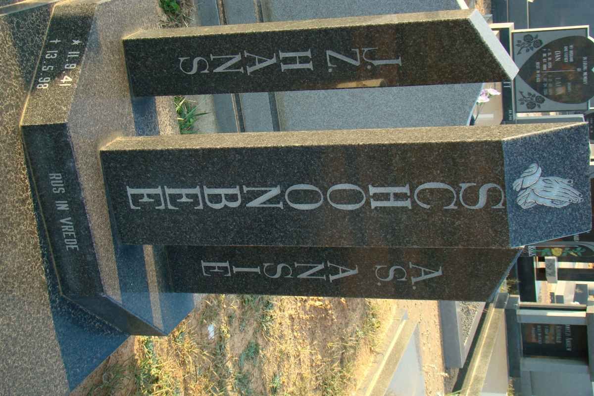SCHOONBEE J.Z. 1941-1998 &amp; A.S.