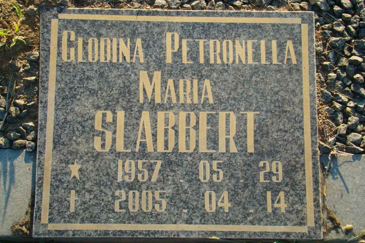 SLABBERT Glodina Petronella Maria 1957-2005