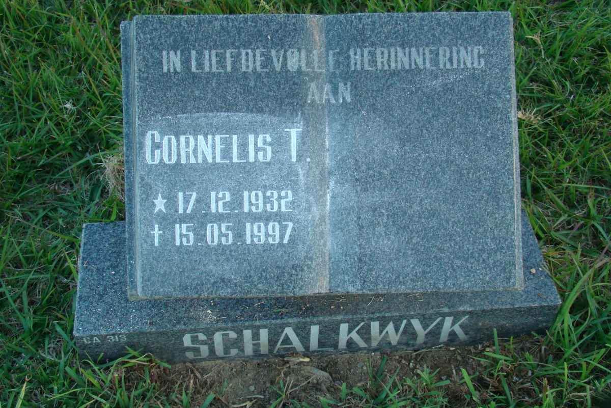 SCHALKWYK Cornelis T. 1932-1997