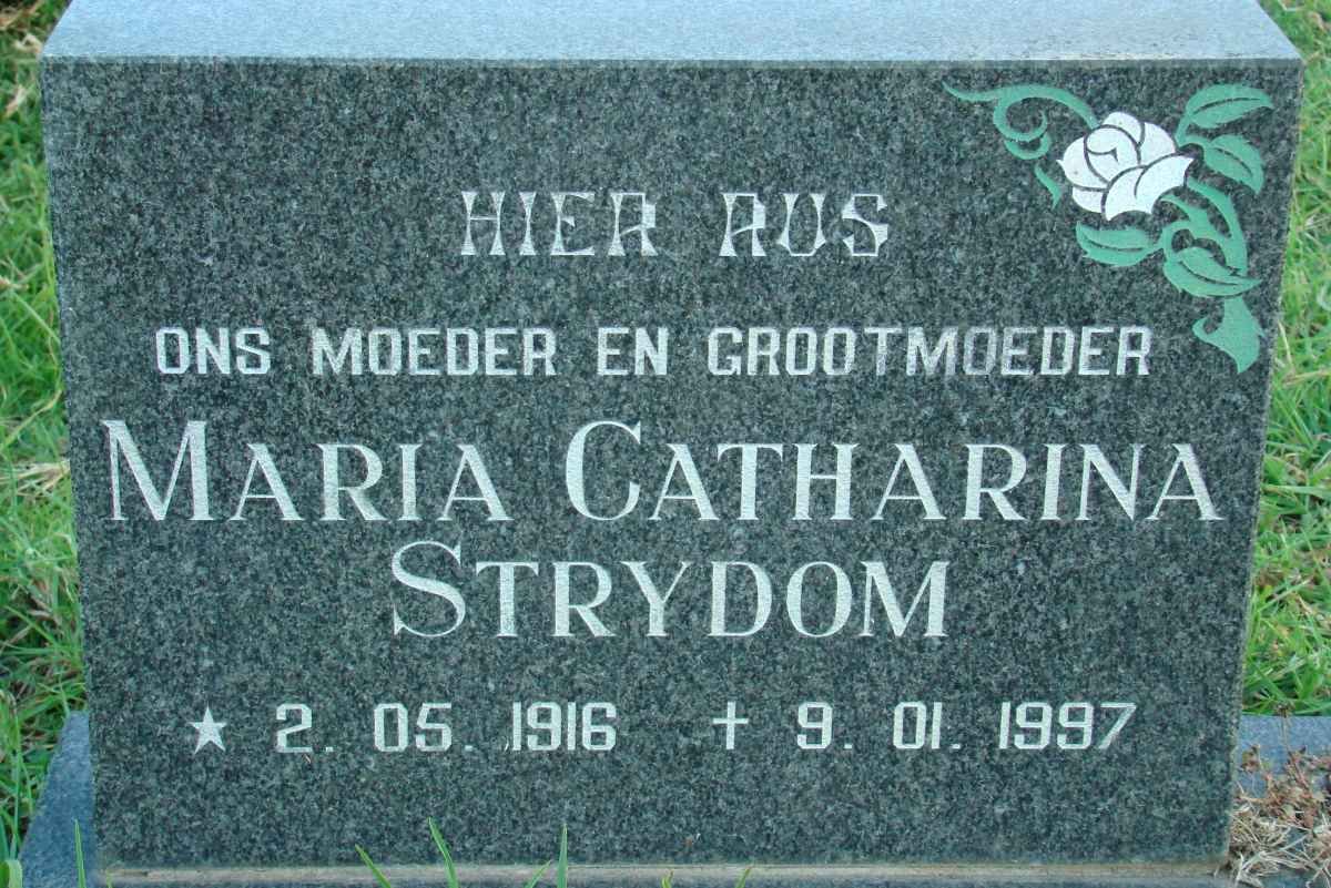 STRYDOM Maria Catharina 1916-1997