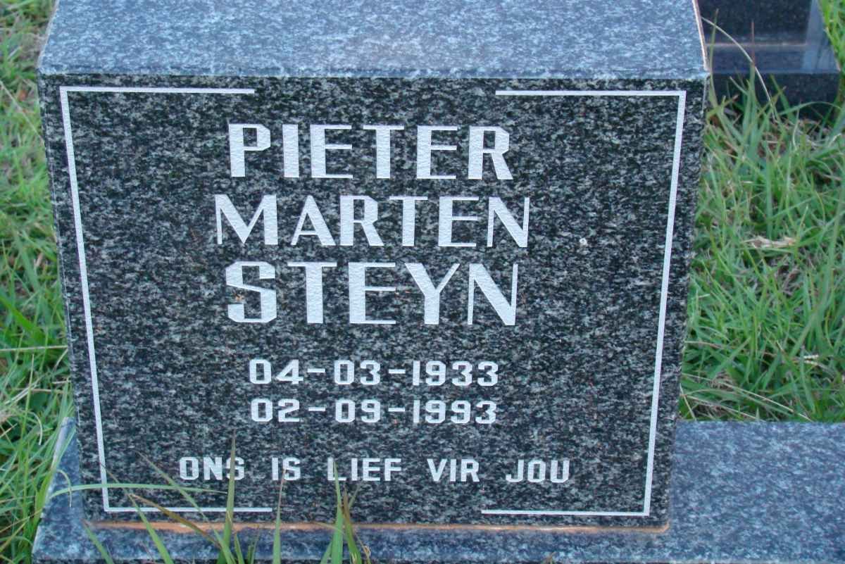 STEYN Pieter Marten 1933-1993