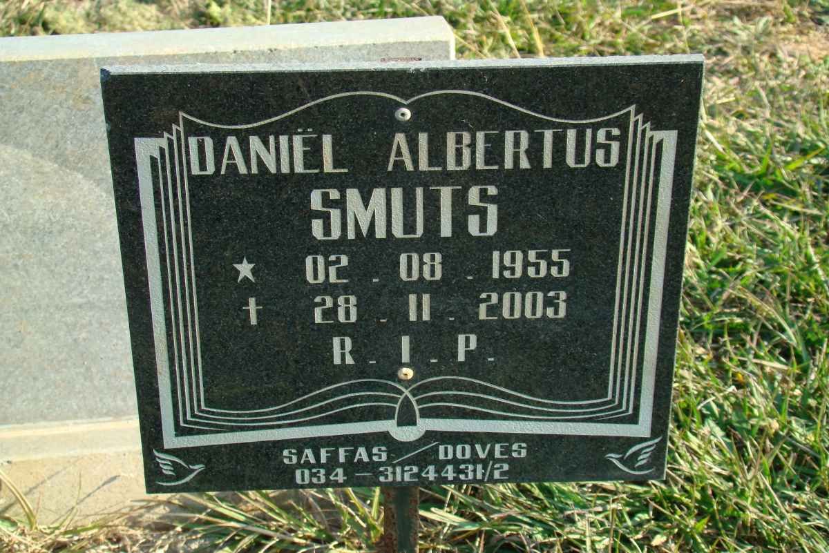SMUTS Daniel Albertus 1955-2003