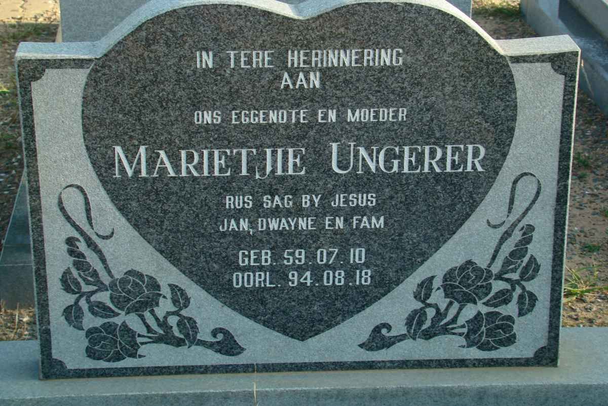 UNGERER Marietjie 1959-1994