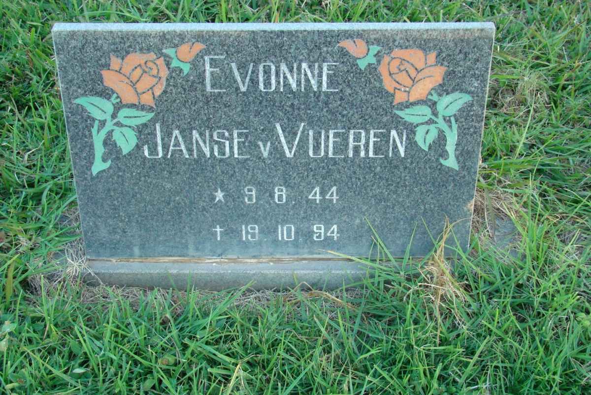 VUEREN Evonne, Janse van 1944-1994