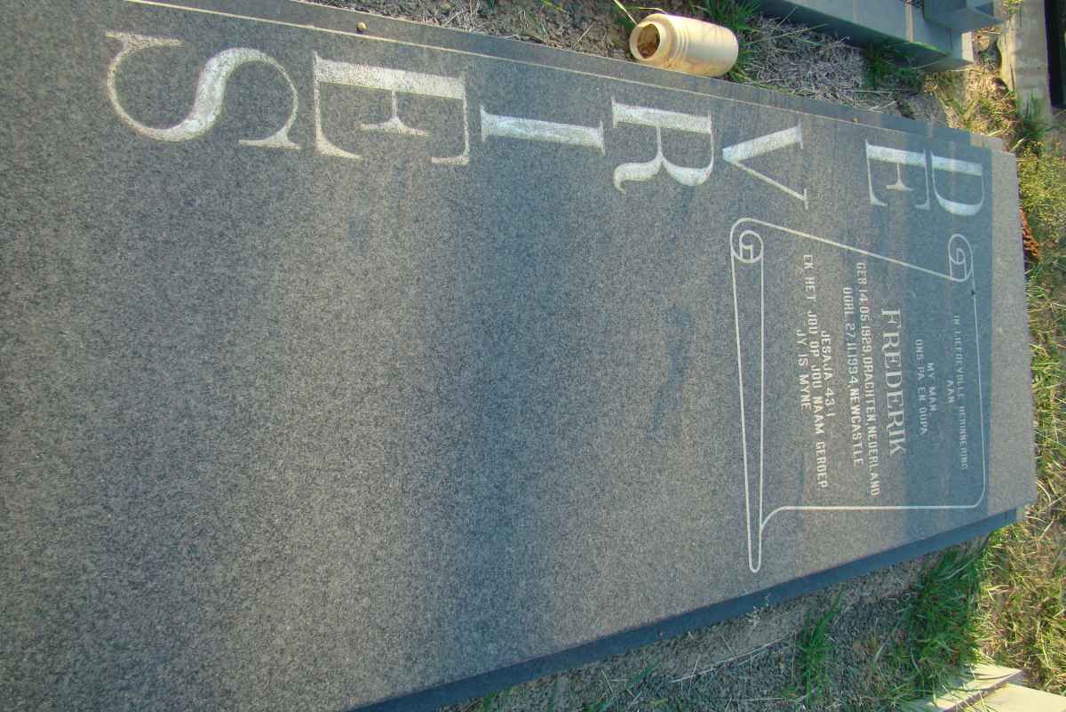 VRIES Frederik, de 1929-1994