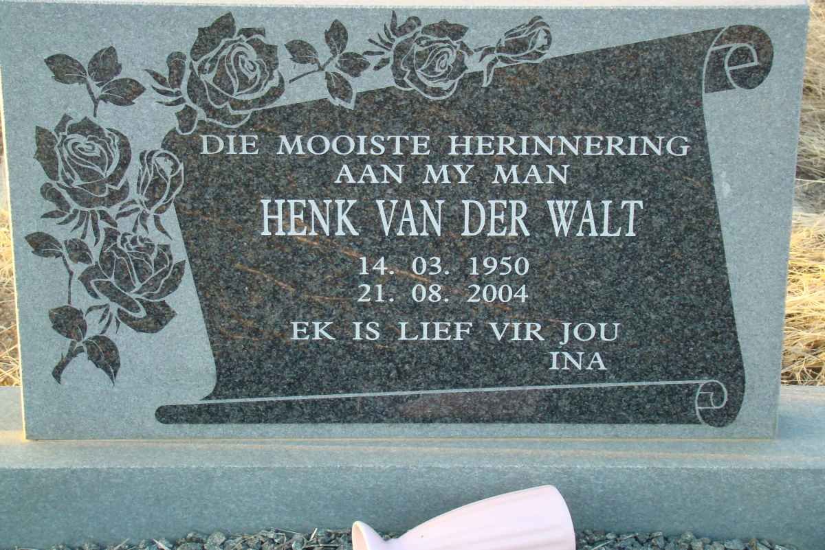 WALT Henk, van der 1950-2004