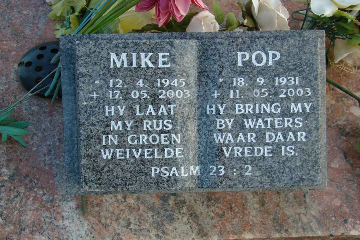 ? Mike 1945-2003 &amp; Pop 1931-2003