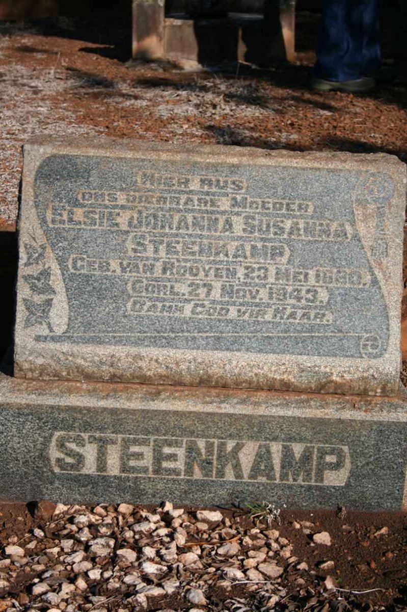STEENKAMP Elsie Johanna Susanna nee VAN ROOYEN 1880-1943