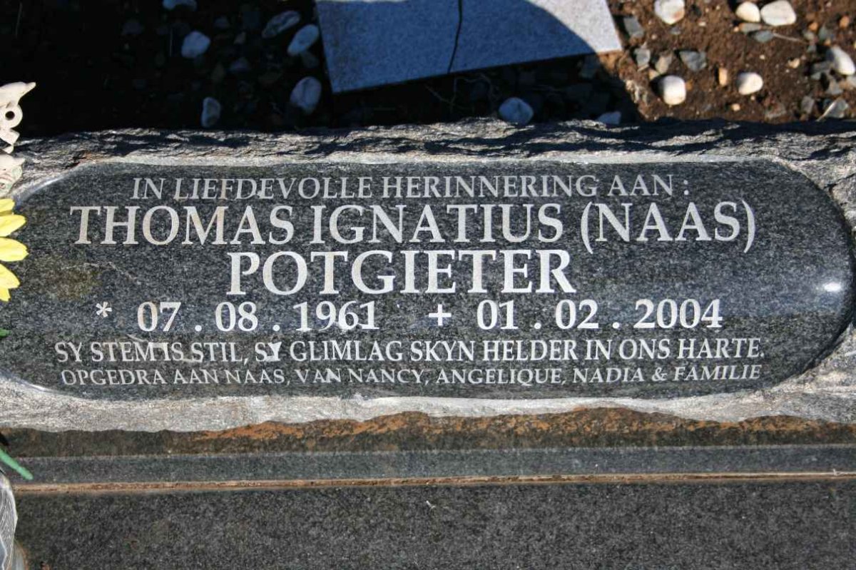 POTGIETER Thomas Ignatius 1961-2004