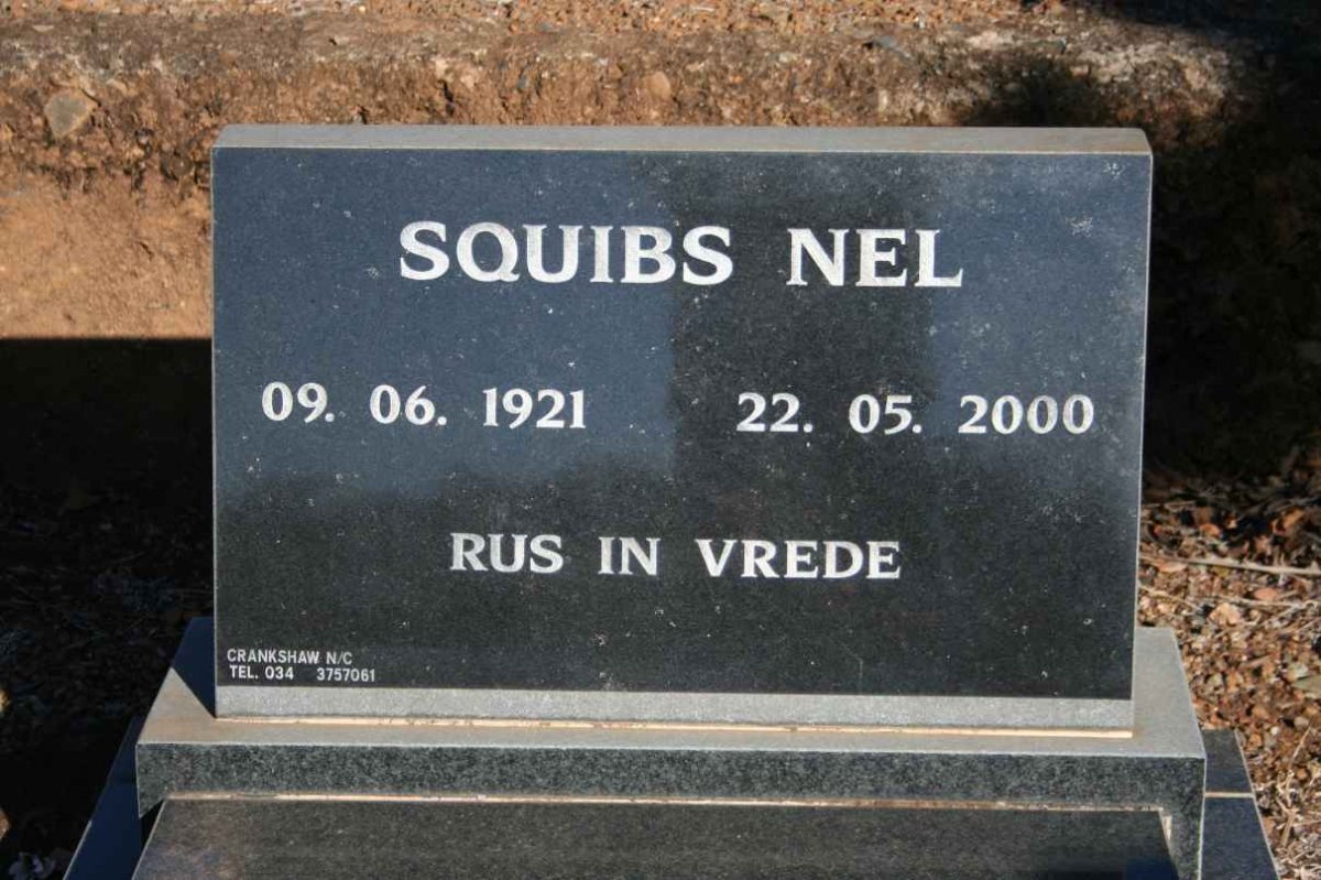 NEL Squibs 1921-2000