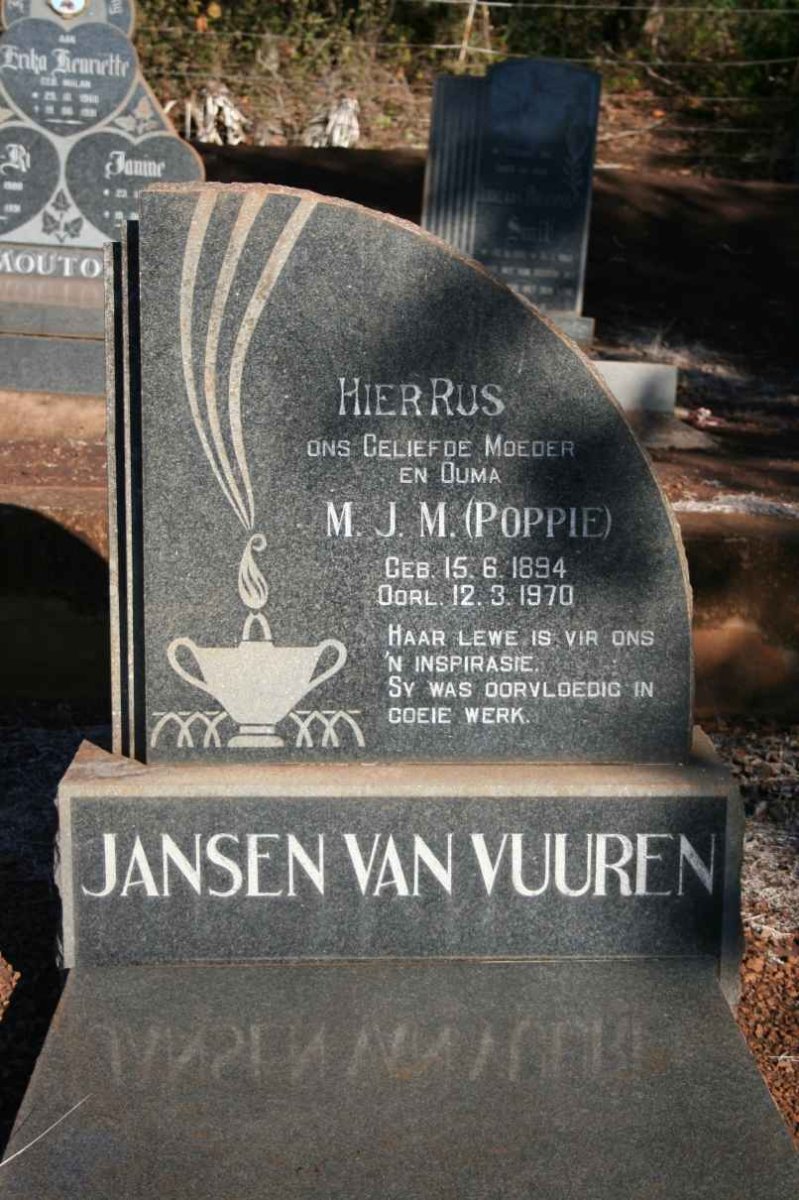 VUUREN M.J.M., Jansen van 1894-1970