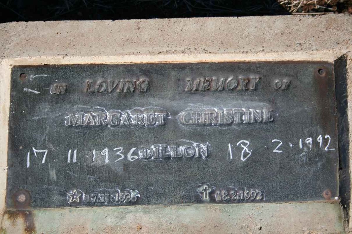 DILLON Margaret Christine 1936-1992
