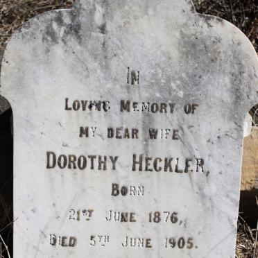 HECKLER Dorothy 1876-1905
