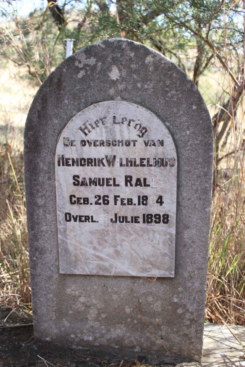 RALL Hendrik Wilhelmus Samuel 1854-1898