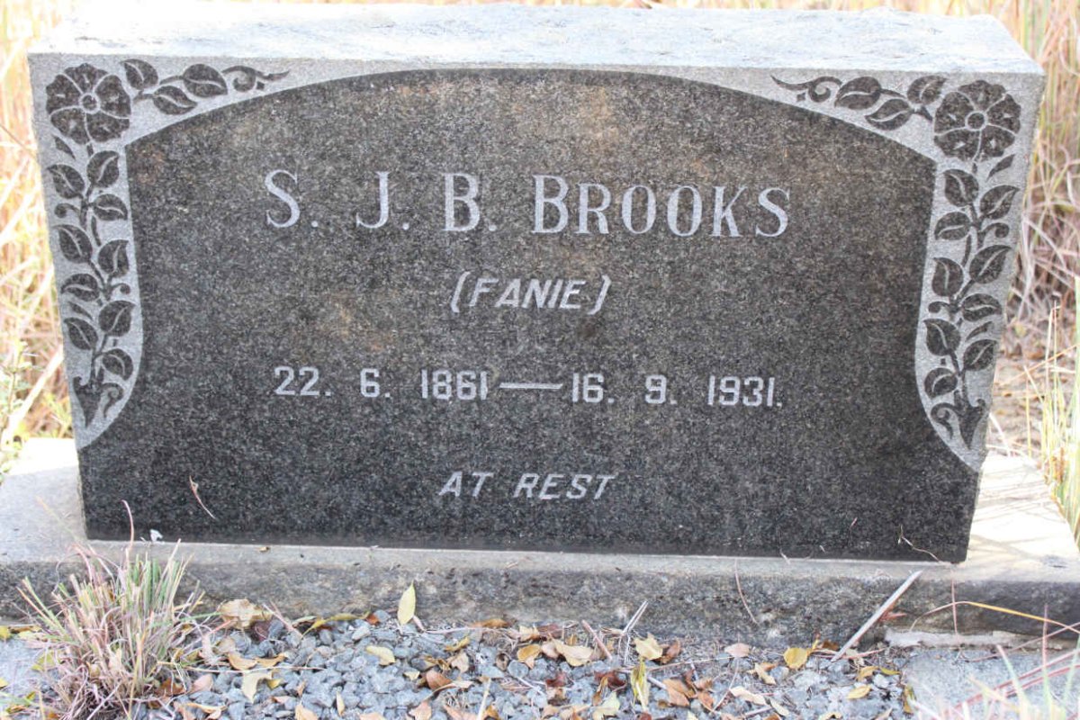 BROOKS S.J.B. 1861-1931