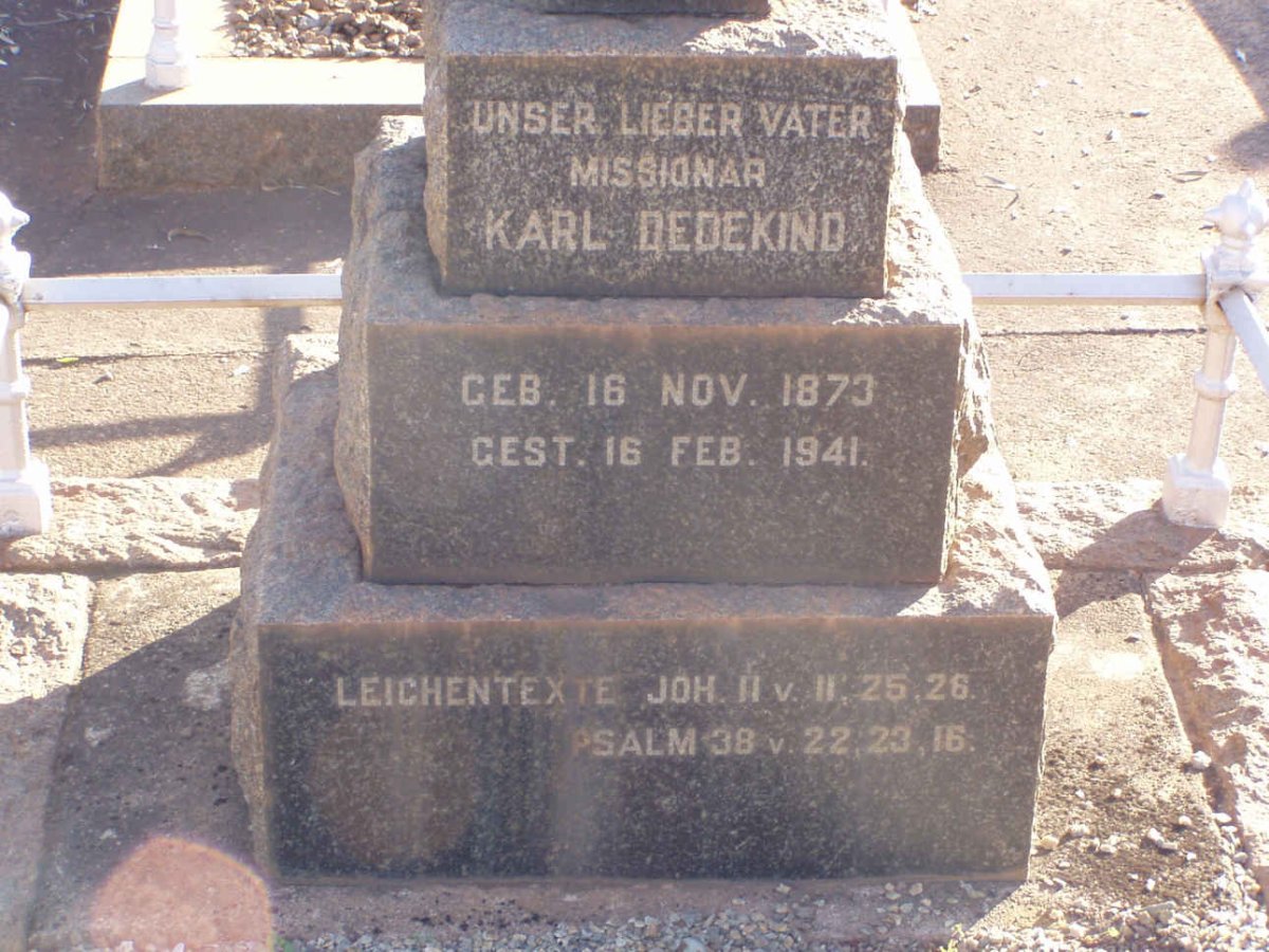 DEDEKIND Karl 1873-1941