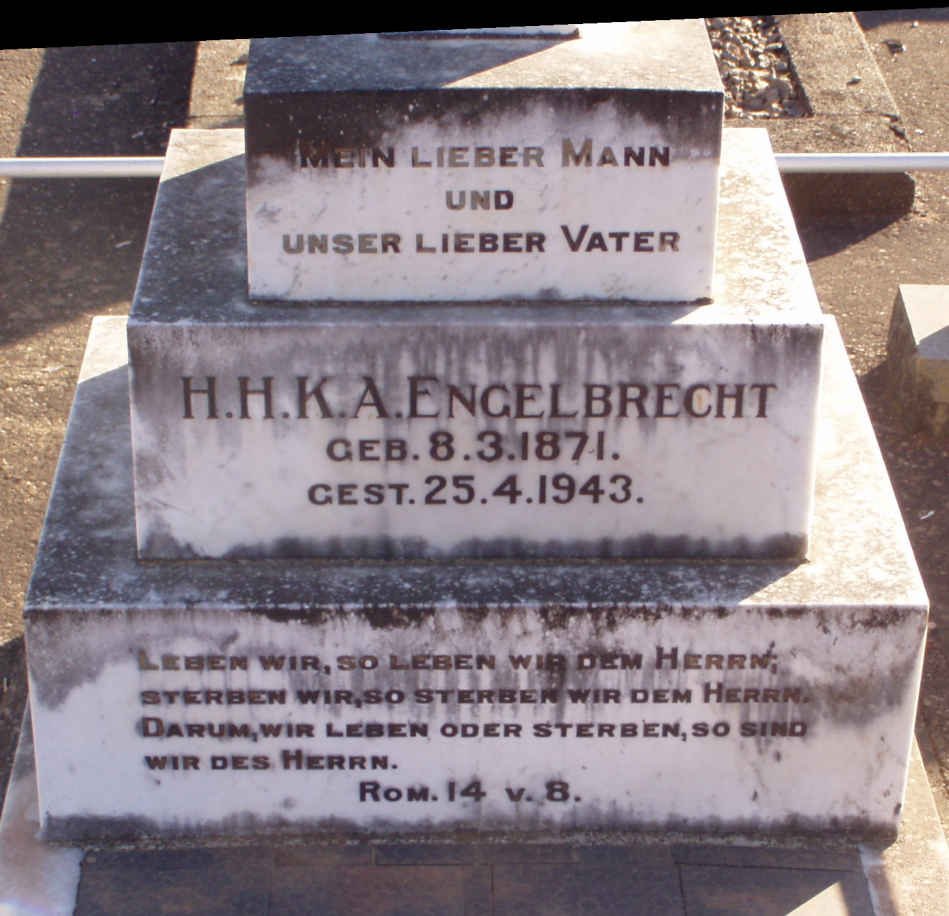 ENGELBRECHT H.H.K.A. 1871-1943